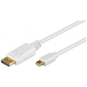 Goobay | DisplayPort cable | Male | 20 pin DisplayPort | Male | Mini DisplayPort | 1 m | White